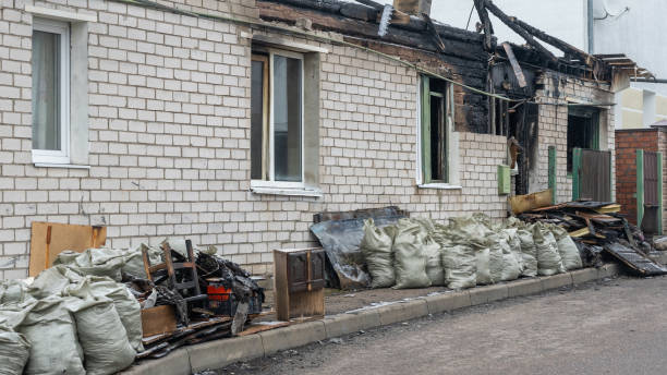 Professional Emergency Fire Cleanup technician working in Bridgeport, PA
